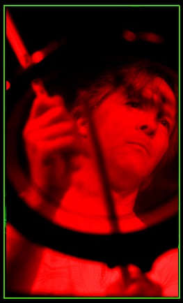 Patrick Gaffney performing drums